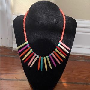 Made to order.  Rainbow necklace.